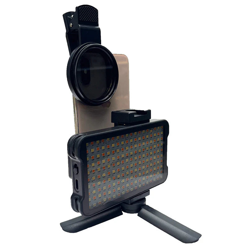 LENTE DE CAMARA Y LUZ