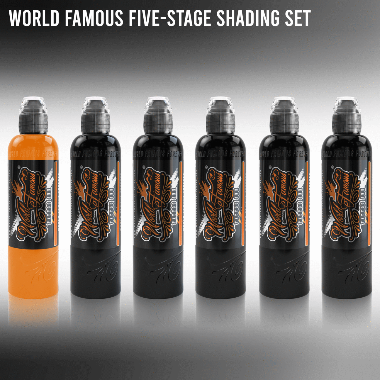 set pigmento 4 oz:WORLD FAMOUS 5 STAGE SHADING SET 4OZ