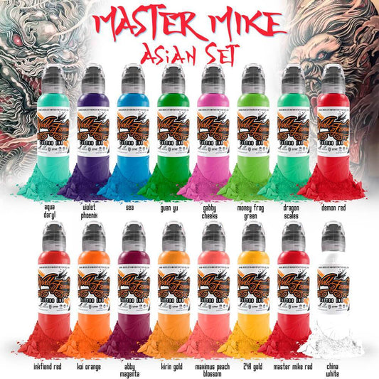 set pigmentos MASTER MIKE ASIAN SET Worldfamous Ink