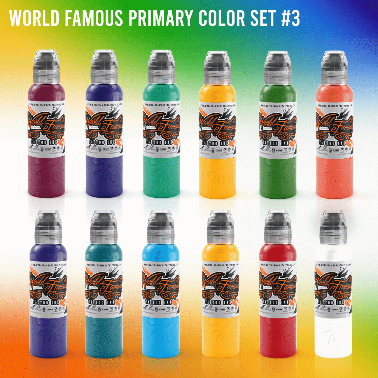 SET PRIMARY COLOR #3 WORLDFAMOUS INK 1 ONZ