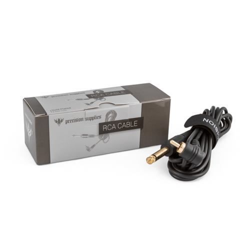 Cable RCA chapado en oro de ángulo recto de precisión de 8' de largo
