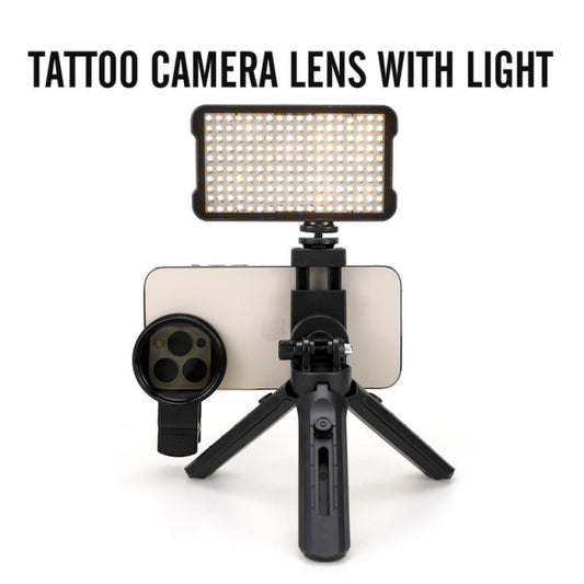 LENTE DE CAMARA Y LUZ