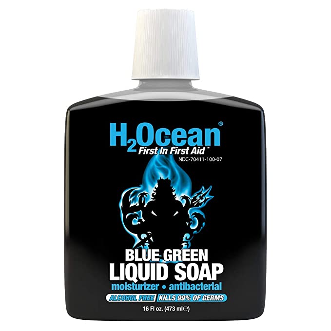 Blue green foam soap liquid ( jabon liquido) 16 o.z