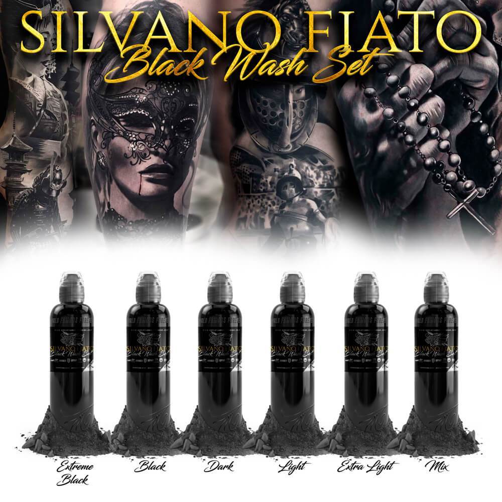set pigmentos SILVANO FIATO BLACK WASH SET 4OZ